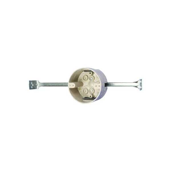 fiberglassBOX 9350-BHK Ceiling Box, Bar Hanger, Ceiling Mounting, 4 in W, 4 in D, 2-7/16 in H, Thermoset Fiberglass