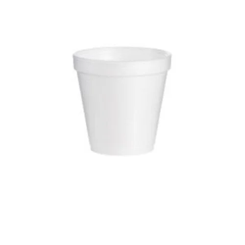 Foam Containers, Squat, 16 Oz, White, 25/bag, 20 Bags/carton