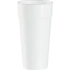 Foam Drink Cups, Hot/cold, 24 Oz, White, 25/bag, 20 Bags/carton