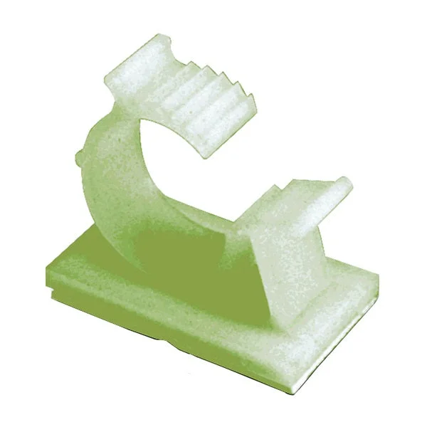 GB GKK-1538 Cable Holder, 3/8 in Max Bundle Dia, Nylon/Plastic, White