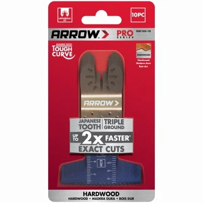 Ground Tooth Power Curve Oscillating Tool Hardwood Blades, 2-1/2 In., 10-pk.