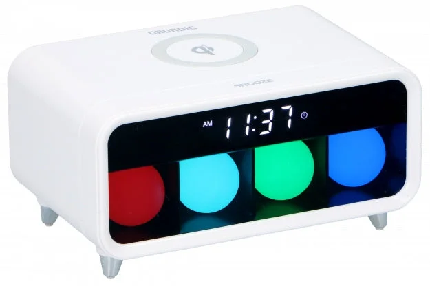 Grundig Wireless Charger with Alarm Clock and Light, 220 V