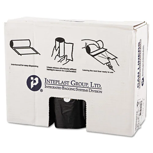 High-density Commercial Can Liners, 60 Gal, 22 Microns, 38″ X 60″, Black, 150/carton