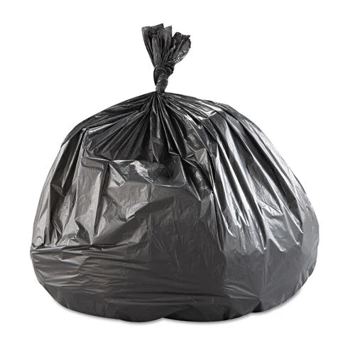 High-density Commercial Can Liners, 60 Gal, 22 Microns, 43″ X 48″, Black, 150/carton