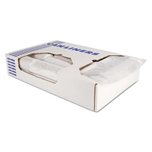 High-density Waste Can Liners, 30 Gal, 16 Microns, 30″ X 37″, Natural, 25 Bags/roll, 20 Rolls/carton