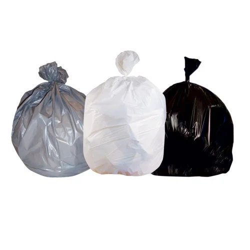 High-density Waste Can Liners, 60 Gal, 22 Microns, 38″ X 60″, Natural, 25 Bags/roll, 6 Rolls/carton