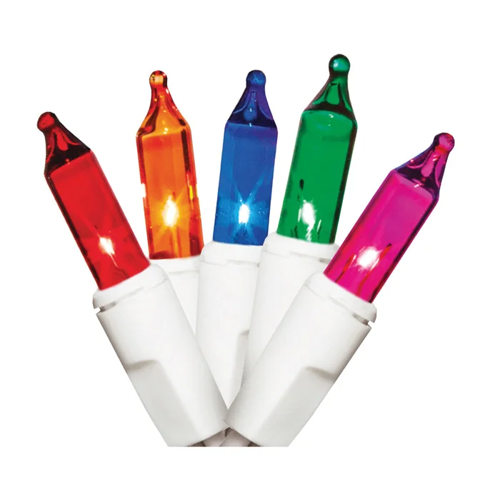 Hometown Holidays U13Y072I Light Set, Christmas, 120 V, 40.8 W, 100-Lamp, Incandescent Lamp, 1000 hr Average Life
