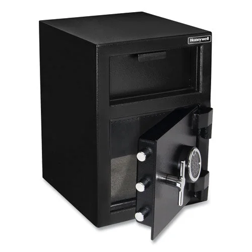 Honeywell Steel Depository Safe With Digital Lock 14×15.2×20.2 1.06 Cu Ft Black