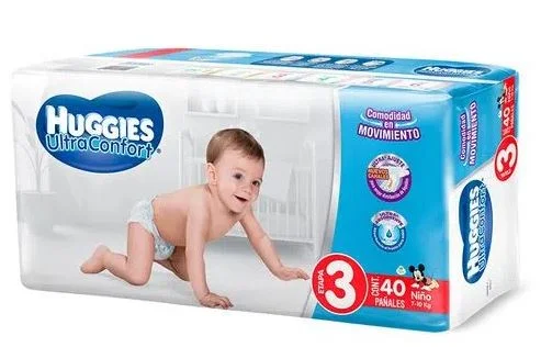 Huggies UltraConfort Boy Diapers, Size 3, 40 ct
