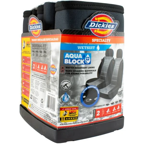 Icon LB AQUA BLOCK 2-Piece Seat Cover