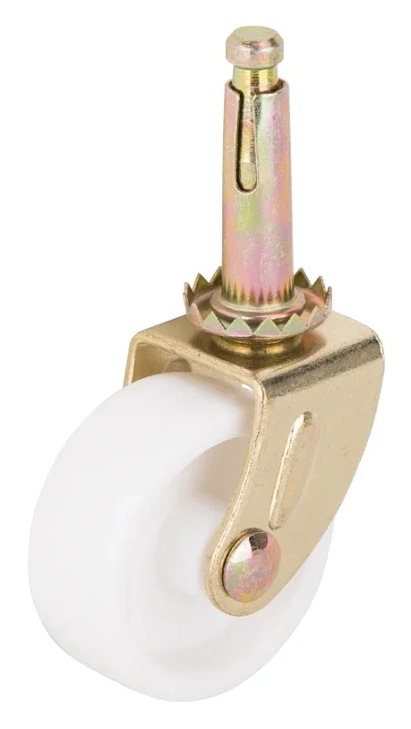 Jc-b16-ps 1-5/8 Inch Swivel Casters With Brass-white Finish