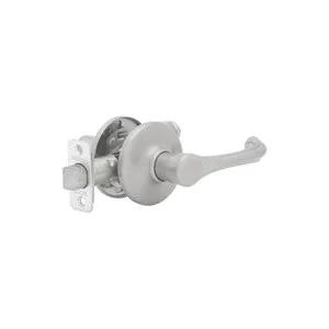 Kwikset 200DNL15RCLRCSBX Passage Lever, Satin Nickel