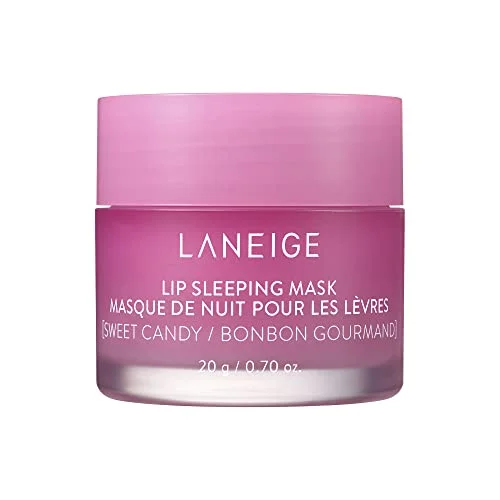LANEIGE Lip Sleeping Mask – Sweet Candy: Nourish & Hydrate with Vitamin C, Antioxidants, 0.7 oz.