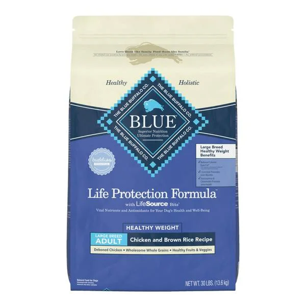 Life Protection Formula Large Breed Healthy Weight Dry Dog Food, 30 lb, Real Meat First Ingredient