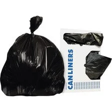 Low-density Repro Can Liner, 56 Gal, 1.5 Mil, 43″ X 47″, Black, 100/carton