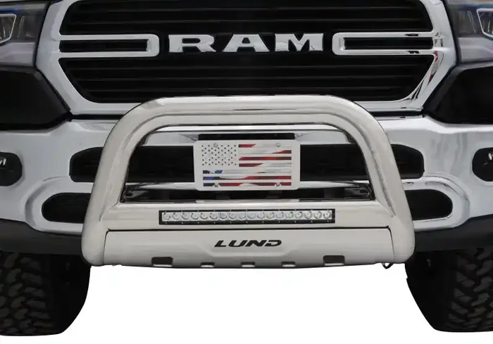 Lund 10-17 Dodge Ram 2500 Bull Bar w /Light & Wiring – Polished