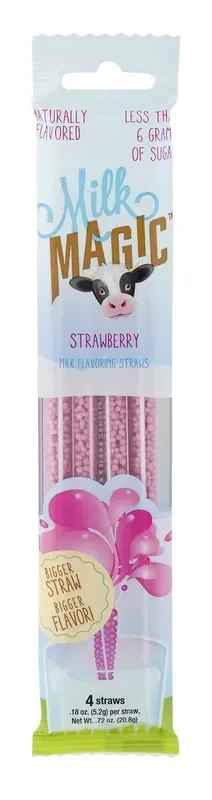 Milk Magic Straws Strawberry