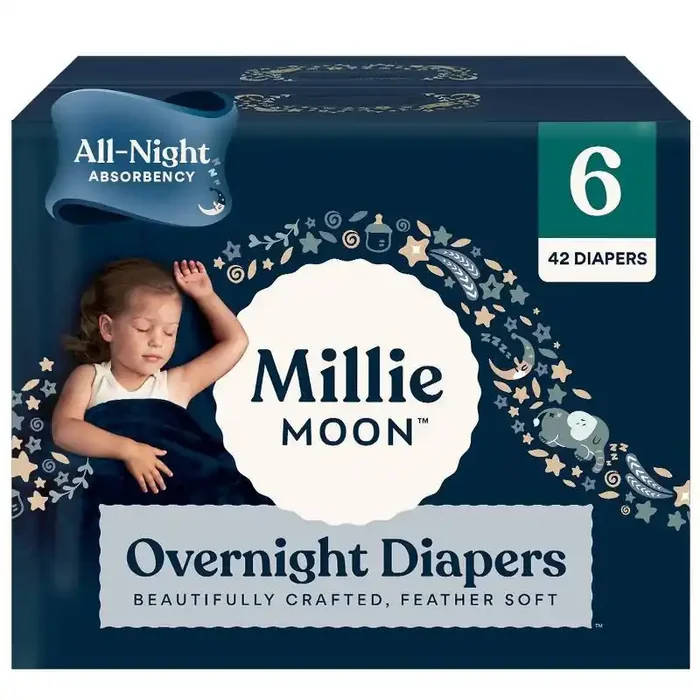 Millie Moon Overnight Diapers – Size 6 – 42ct
