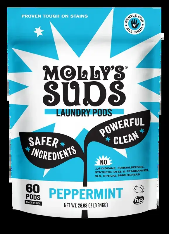 Molly‘s Suds Peppermint Laundry Pods – 60ct