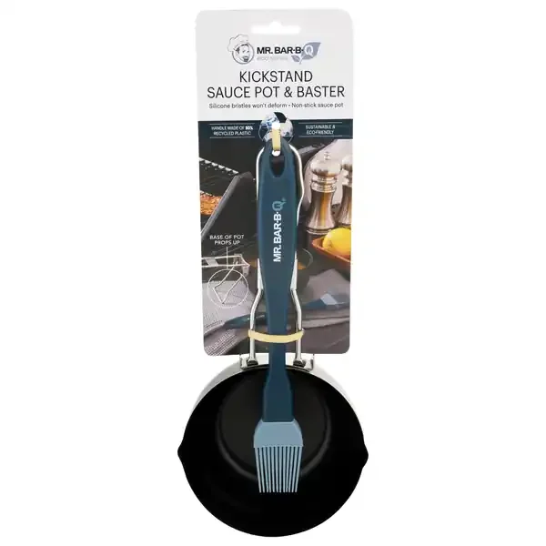 Mr. Bar-B-Q Kickstand Sauce Pot & Baster