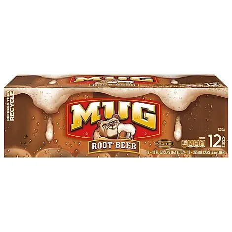 Mug Soda Root Beer No Caffeine – 12-12 Fl. Oz.