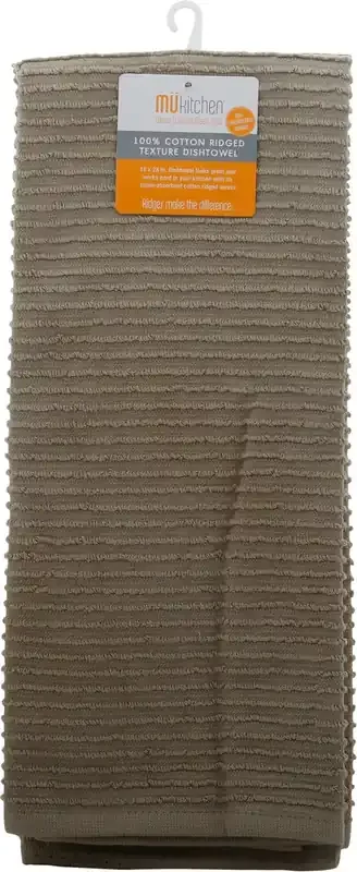 Mukitchen 100% Cotton Ridged Texture Big Oversized Towel 1 ea Not Packed