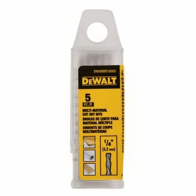 Multi-material Cut Out Drill Bit, 1/8 In., 5-pk.