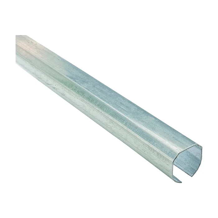 National Hardware N193-763 Round Rail, Steel, Galvanized, 2-3/8 in W, 2-13/32 in H, 96 in L