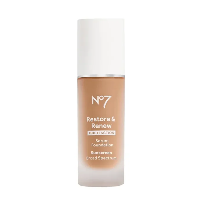 No7 Restore & Renew Multi Action Serum Foundation SPF 20 – Honey – 1.01 fl oz