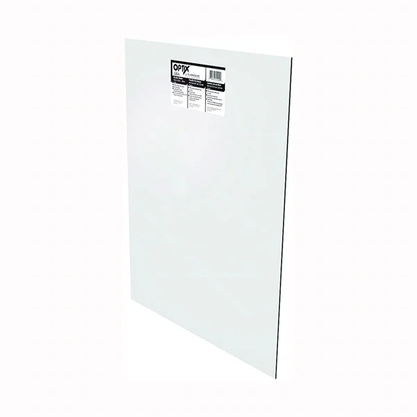 OPTIX 11G0788A Plexiglass Flat Sheet, 36 in L, 30 in W, 0.100 in Thick, Clear