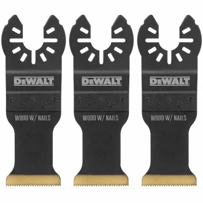 Oscillating Tool Wood & Metal Cutting Blades, Carbide, 1-1/4 In., 3-pk.