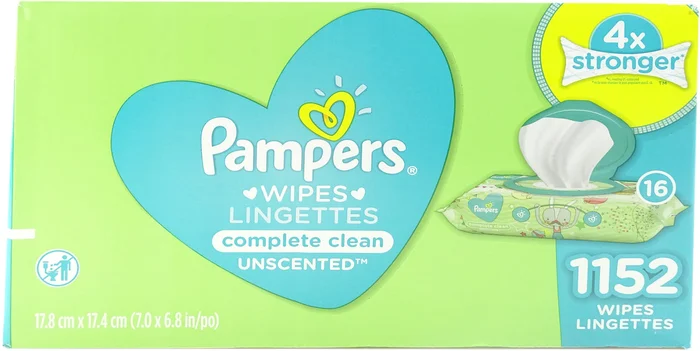 Pampers Complete Clean Unscented Baby Wipes, 1152 ct
