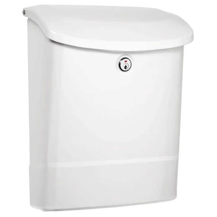 Parkside Wall-mount Mailbox In White, 13.5 Inches By 10.87 Inches