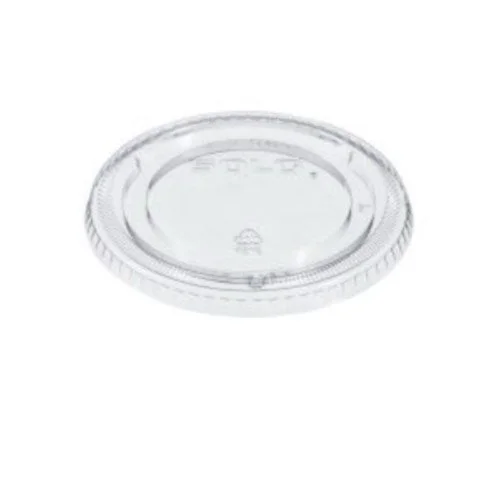 Pete Plastic Flat Cold Cup Lids, Fits 12 Oz To 24 Oz Cups, Clear, 1,000/carton
