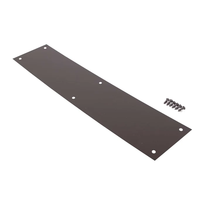 ProSource 32238ORB-PS Push Plate, Aluminum, Oil-Rubbed Bronze, 15 in L, 3-1/2 in W, 0.8 mm Thick