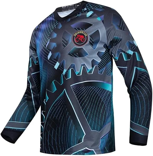 PSPORT Cycling Sweatshirt Men MTB T-Shirt Long Sleeve Bike Motorcycle Shirts Bike Jersey Tops UV Protection