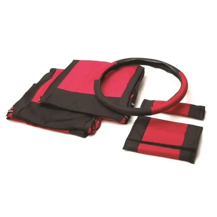 Rampage 1987-1995 Jeep Wrangler(YJ) Comfort Combo Seat Covers – Black /Red