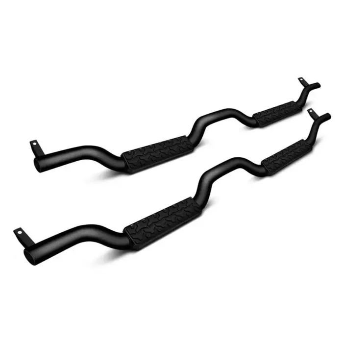 Rampage 2007-2018 Jeep Wrangler(JK) Unlimited Side Bar Drop Step Slimline – Black