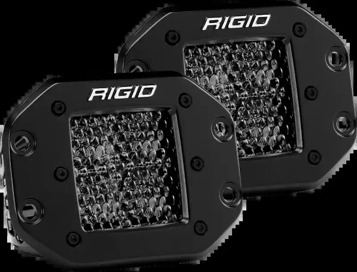 Rigid Industries D Series PRO Midnight Edition – Spot – Diffused – Pair