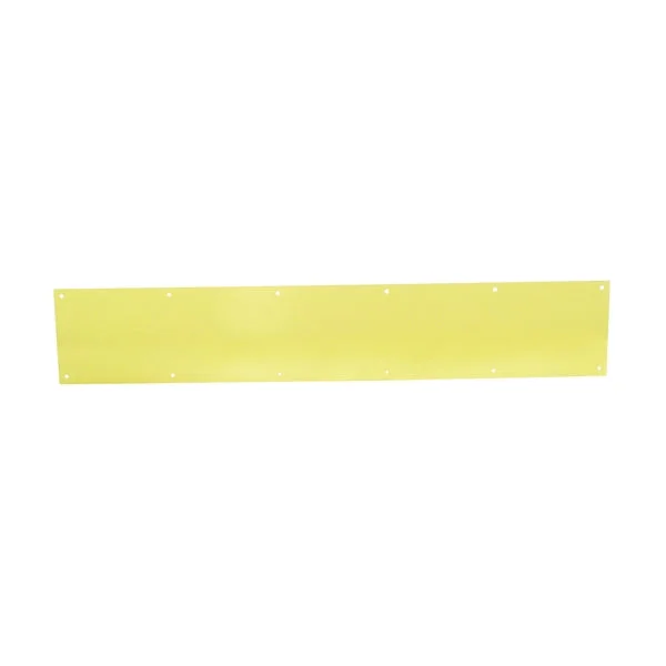 Schlage C8400B3-6X34 Kick Plate, 34 in L, 6 in W, Brass