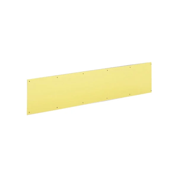 Schlage SC8400B3-8X34 Kick Plate, 34 in L, 8 in W, Brass, Anodized Brass