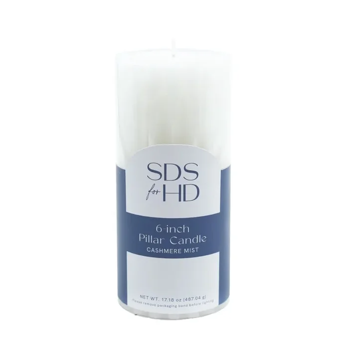 Sewing Down South for HD Designs Pillar Candle Cashmere Mist – White