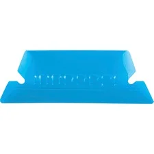 Transparent Colored Tabs For Hanging File Folders, 1/5-cut, Blue, 2″ Wide, 25/pack