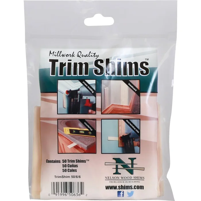 Trim Shims 1 In. W X 3.5 In. L Wood Shim 50 Pk