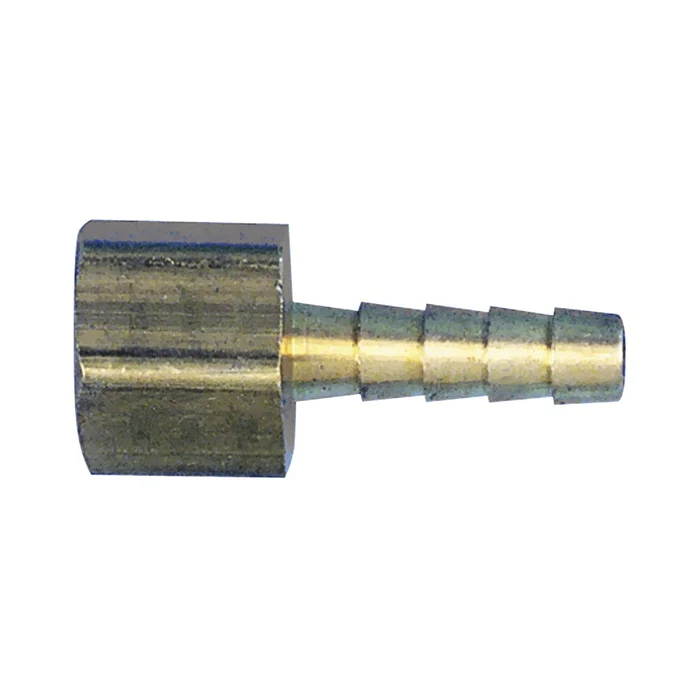 Tru-Flate 21-242 Air Hose Fitting, 1/4 in, FNPT x Barb, Brass