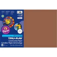 Tru-ray Construction Paper, 76 Lb Text Weight, 12 X 18, Warm Brown, 50/pack