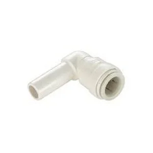 WATTS 3518-10/P-636 Tube Elbow, 1/2 in, 90 deg Angle, Plastic, Off-White, 100 psi Pressure