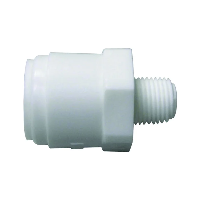 WATTS PL-3004 Pipe Adapter, 1/4 x 1/8 in, Compression x MPT, Plastic, 150 psi Pressure