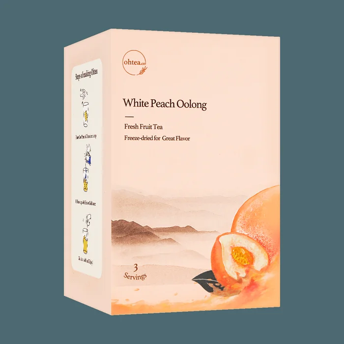 White Peach Oolong Freeze-Dried Fruit Tea – 3 Pieces* 18g