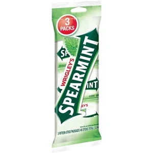 Wrigley’s Gum Wrigley Spearmint-15 Piece-3/Box-20/Case